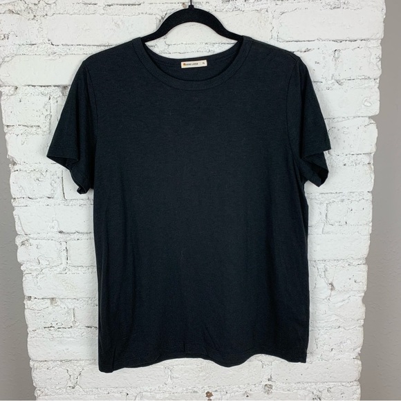 Marine Layer Classic Crew Neck Black Tee Supima Cotton Modal XL - Picture 5 of 10